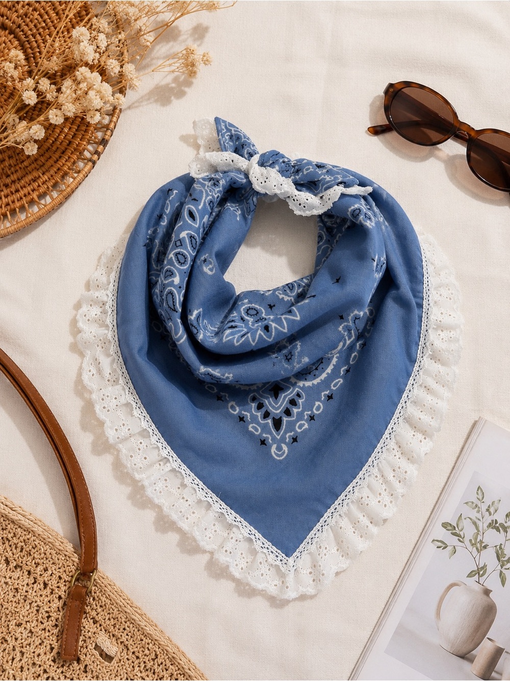 Lace Bandana Hair Scarf